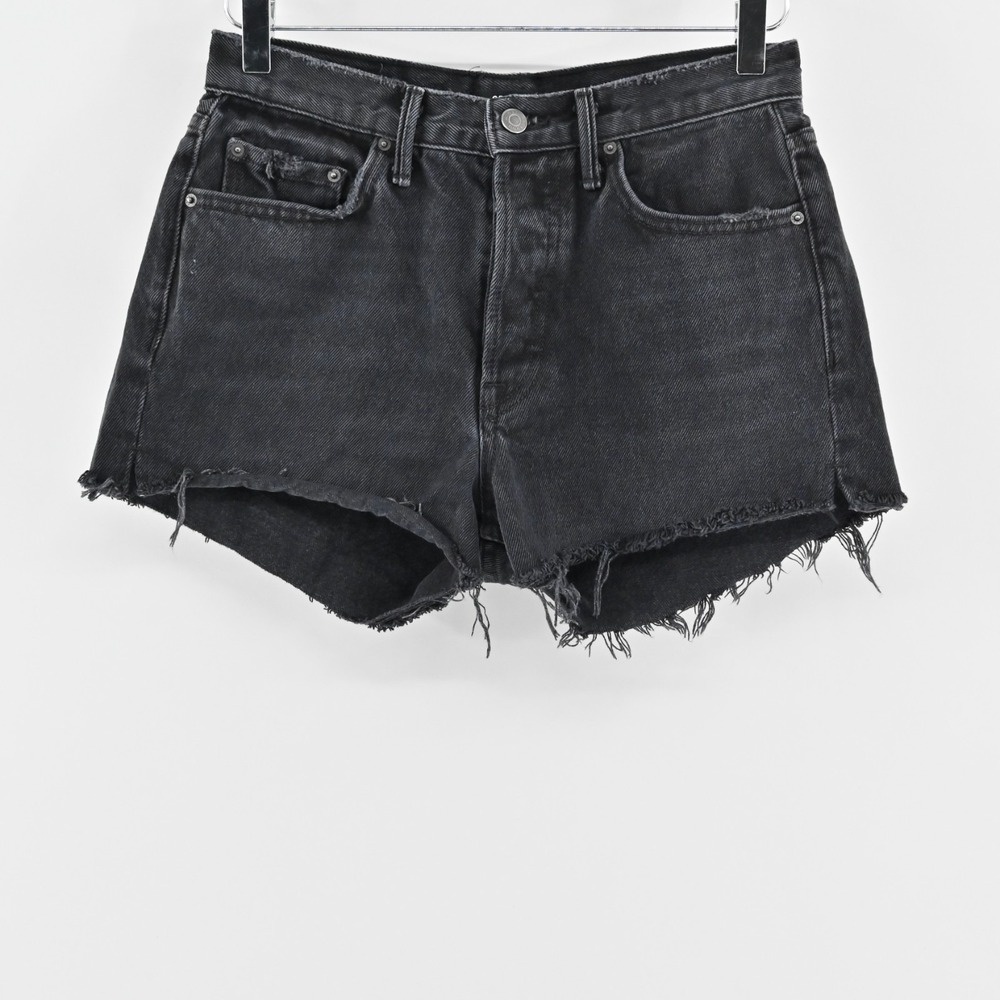 GRLFRND Womens‎ Karolina Blackhearts Denim Shorts Size 27 Cutoff High Rise Jean